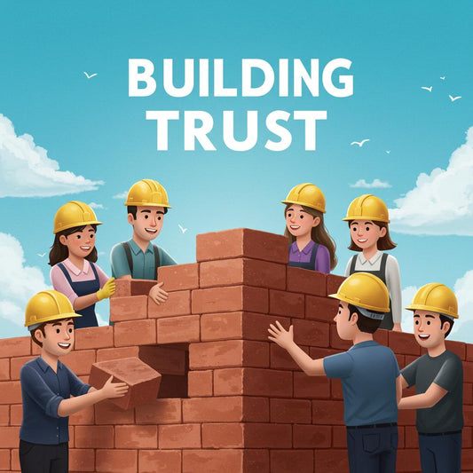 Illustration depicting the connection between blogging and audience trust