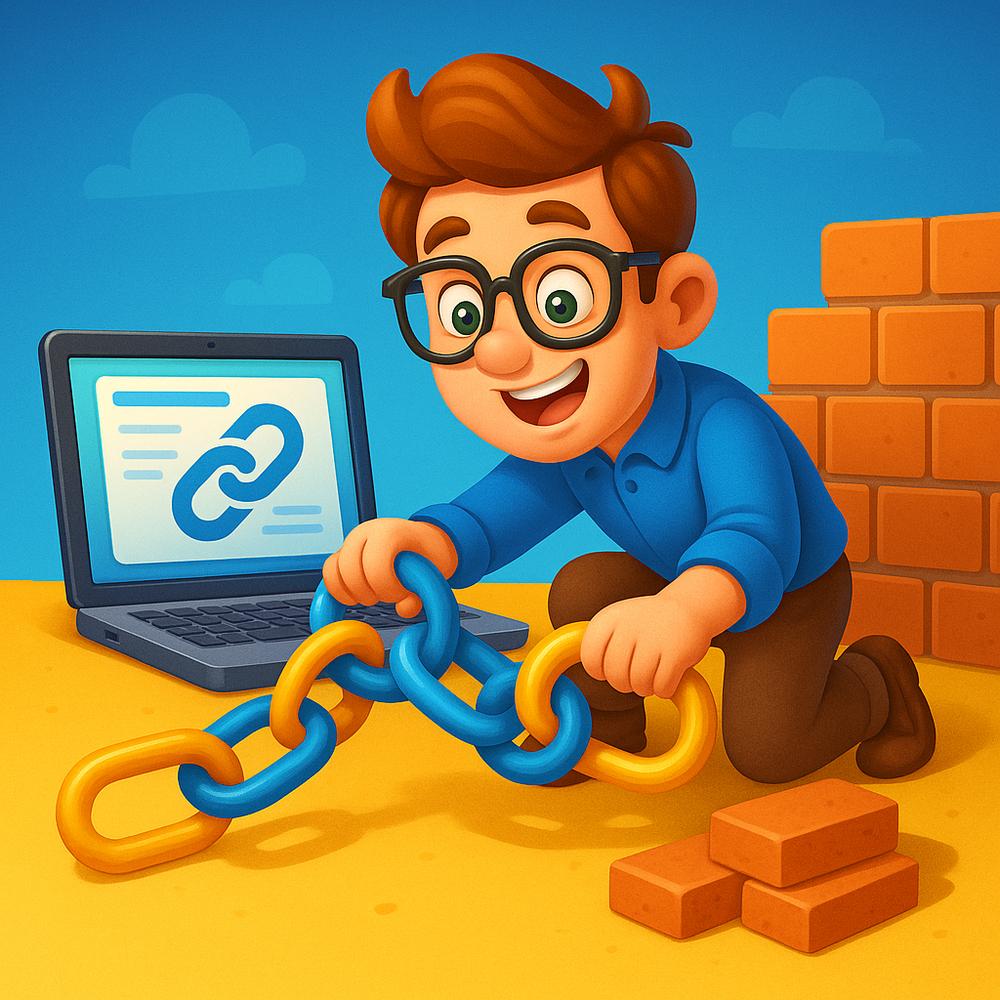 Illustration depicting strategies for building high-quality backlinks in 2025