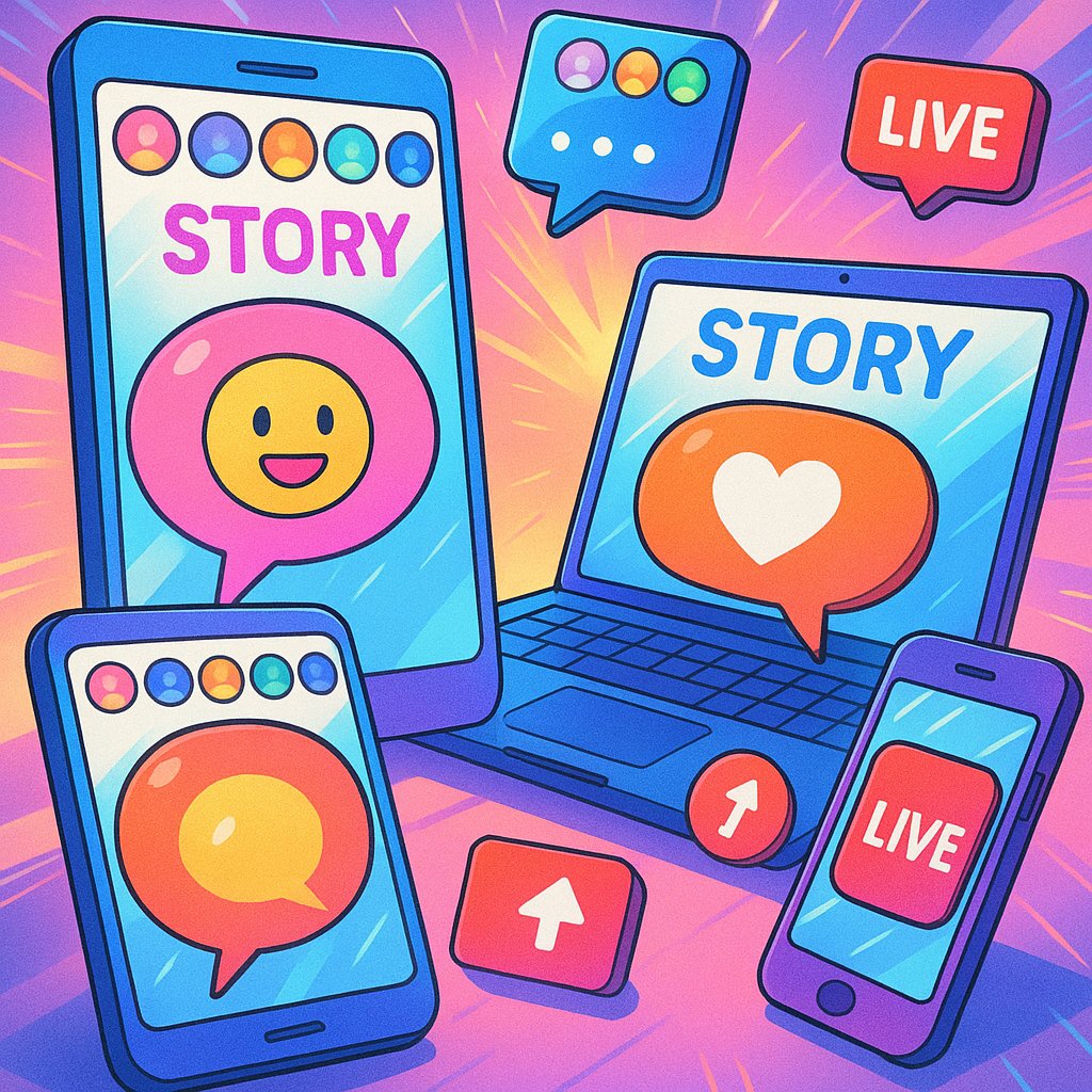 Ephemeral content like stories and live updates boosting SEO and engagement