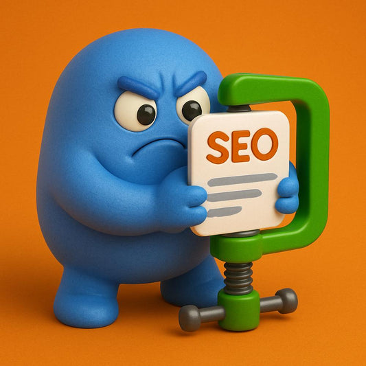 Illustration depicting the impact of compression on SEO and website speed