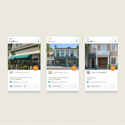 Illustration showing the Google Local 3 Pack results on a search engine page