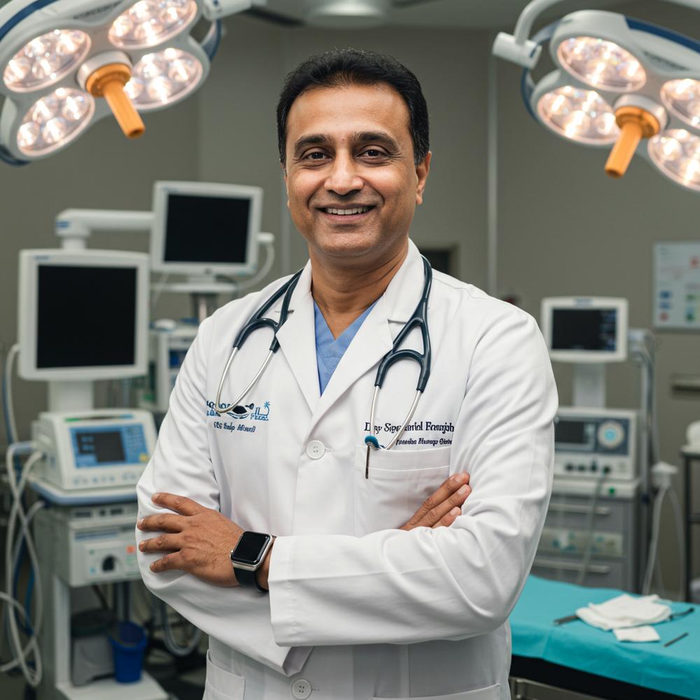 Cosmetic surgeon discussing treatment options with a patient