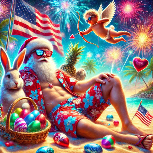 Illustration depicting seasonal content creation tips