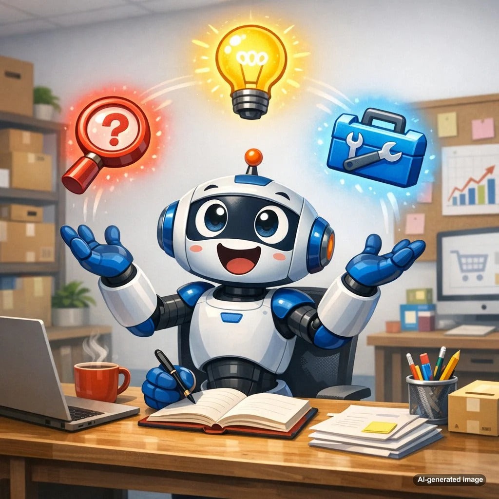 Illustration of search intent concepts including what is, how to, and why queries for SEO content strategy