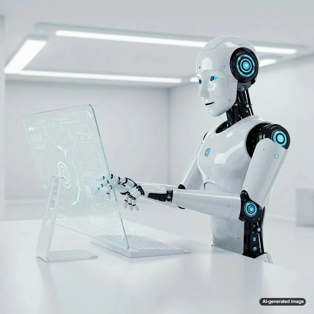 AI-driven content creation illustration