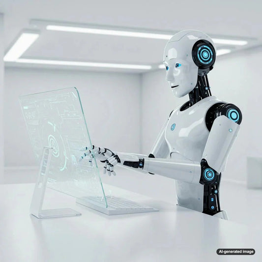 AI-driven content creation illustration