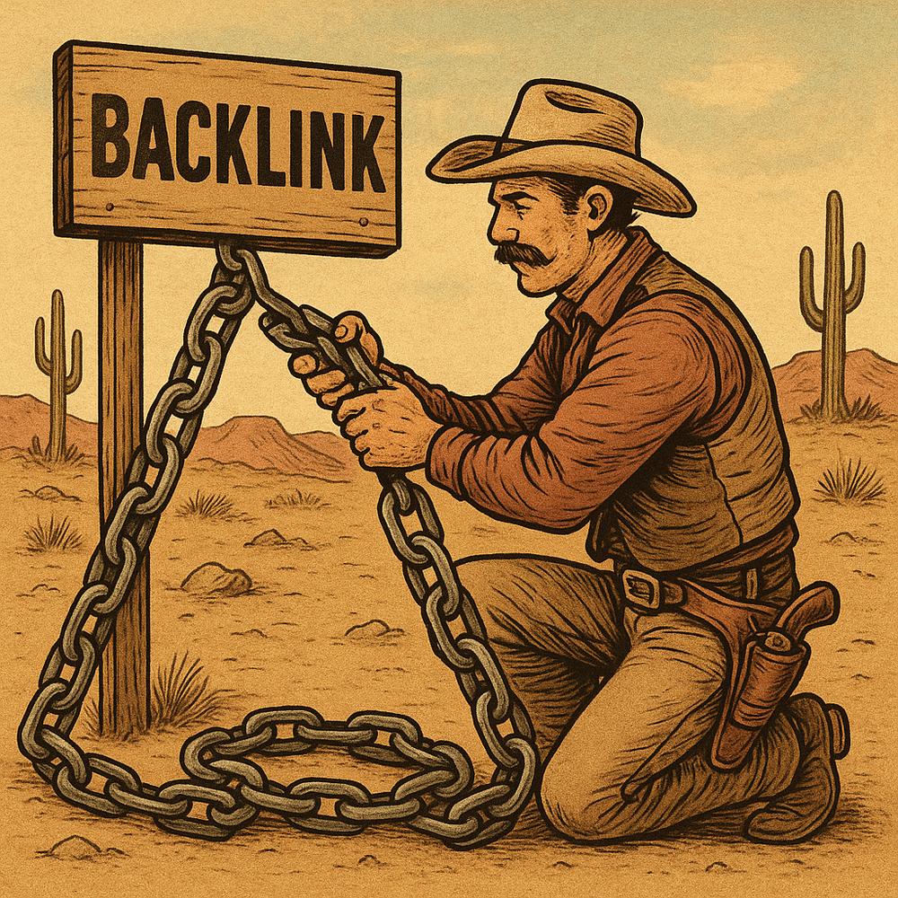 Illustration depicting ethical backlink building strategies for blogs