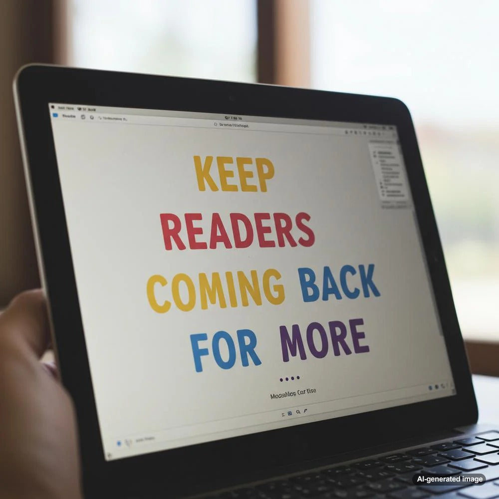 Engaged readers interacting with a blog post