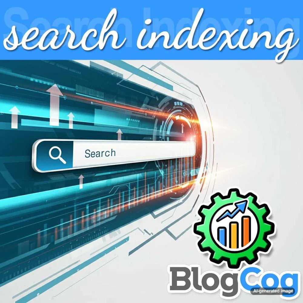 BlogCog's automated indexing service illustration