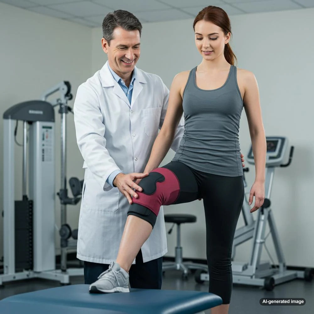 Physical therapist writing a blog to attract local clients