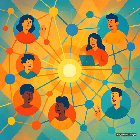 A vibrant online community engaging with blog content