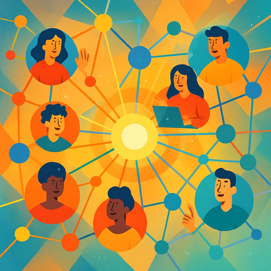 A vibrant online community engaging with blog content