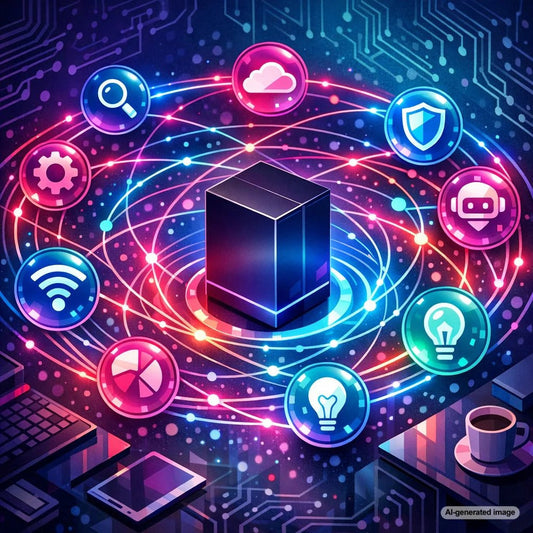 Diagram-style featured image representing topic clusters built around a product ecosystem