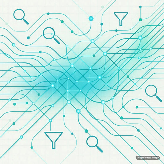 Image illustrating the concept of calculating true organic ROI through search data and sales funnels integration