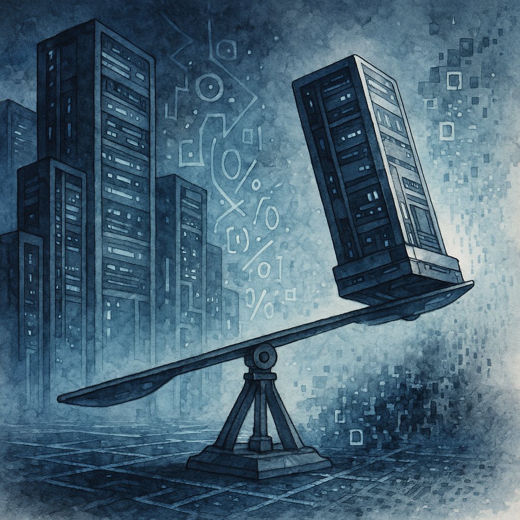 Illustration depicting the concept of over-optimization leading to digital extinction