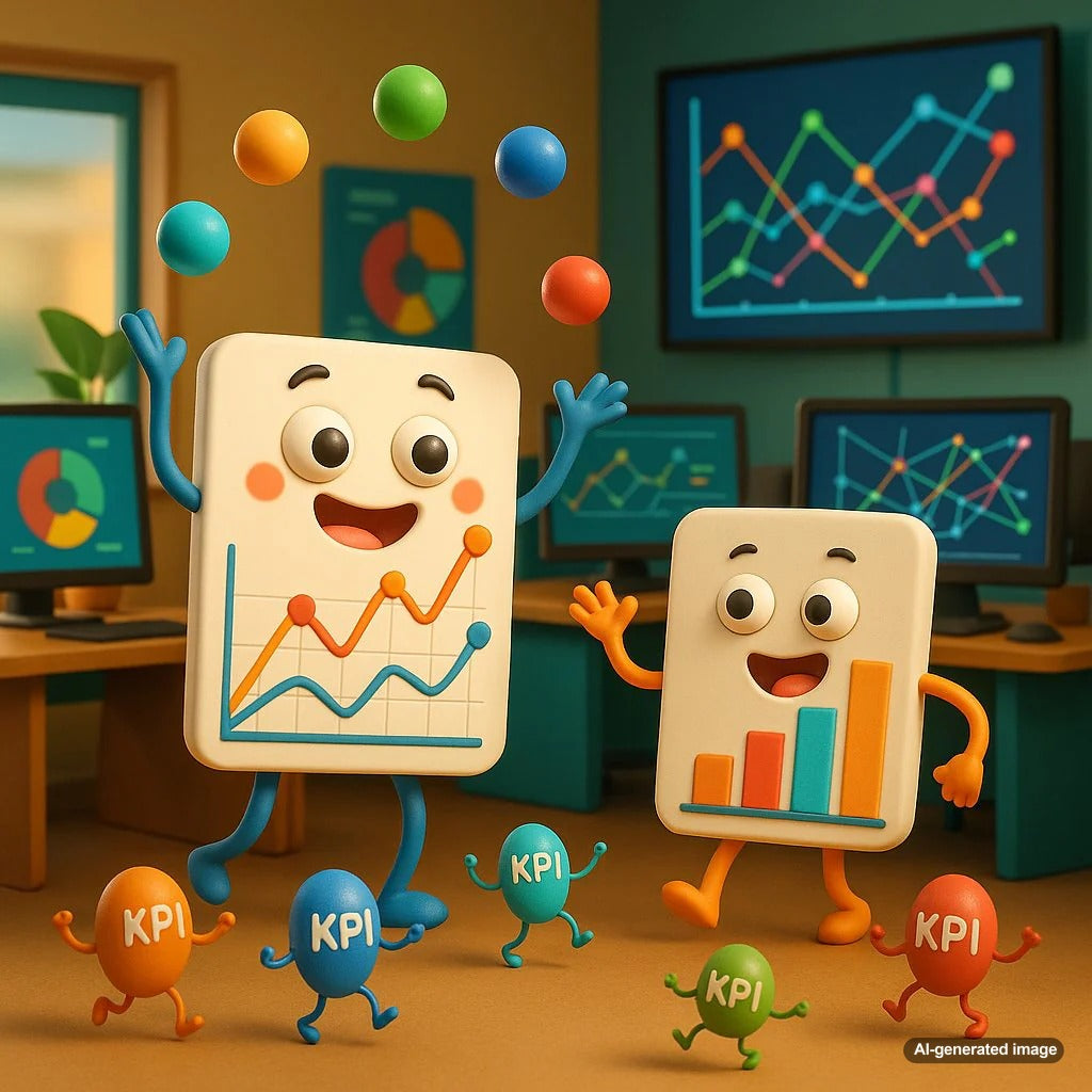 Visual representation of correlating organic traffic with business KPIs