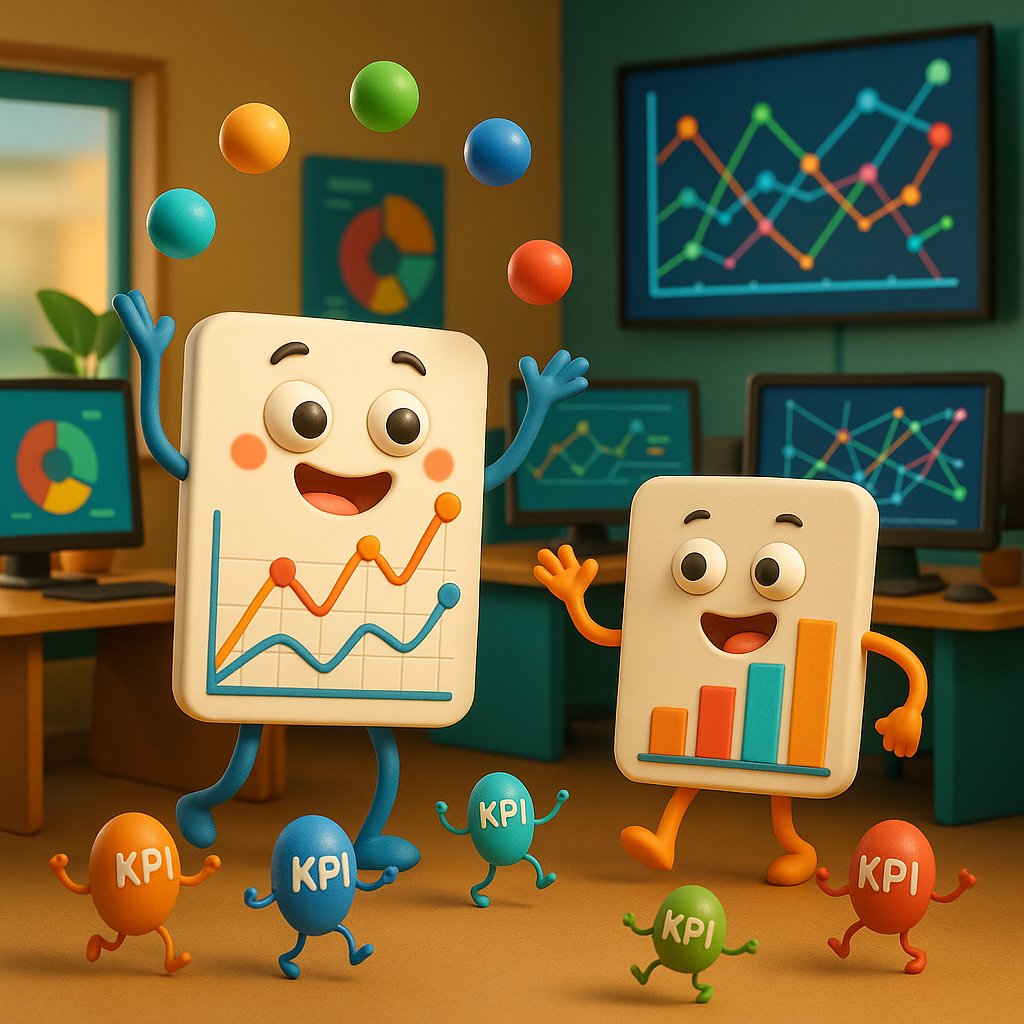 Visual representation of correlating organic traffic with business KPIs