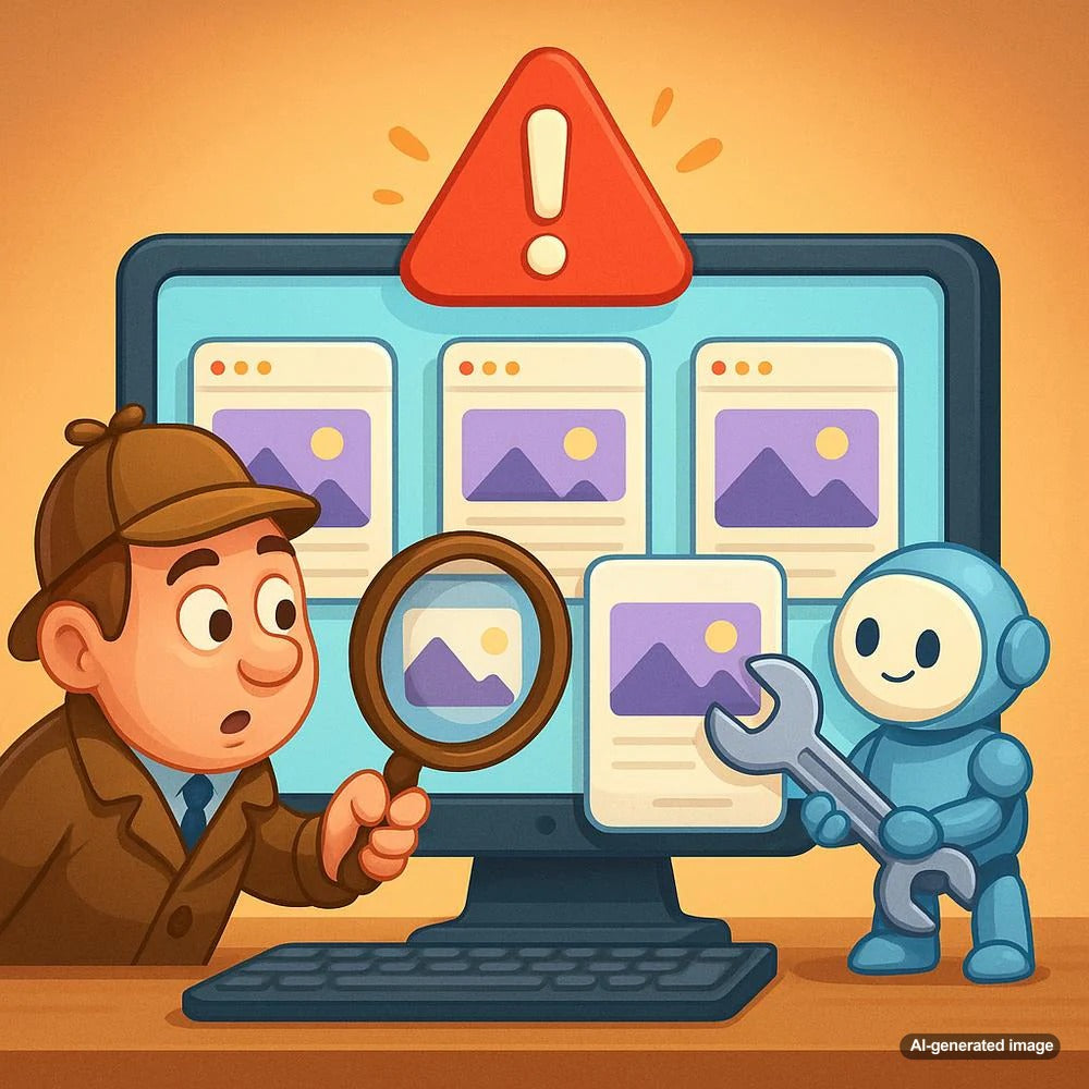 Illustration depicting duplicate content and its impact on SEO