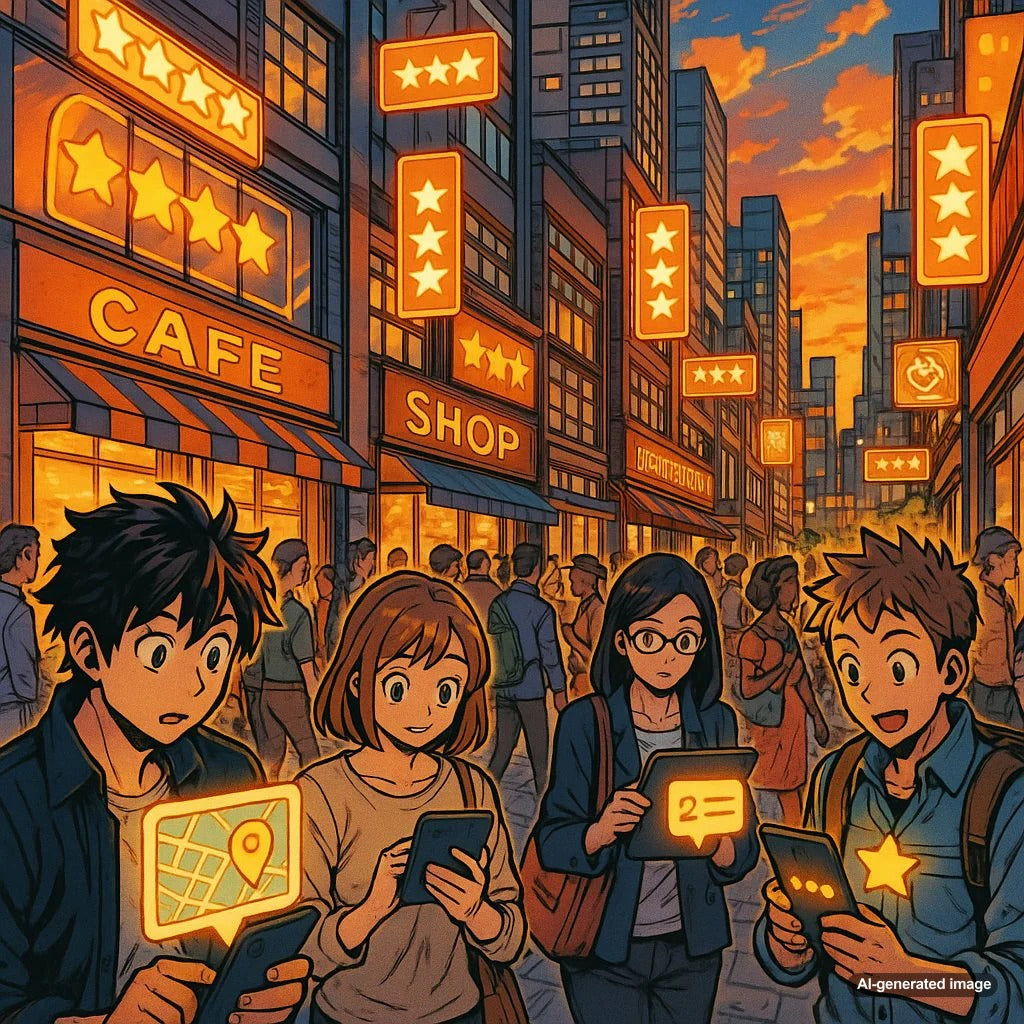 Illustration showing the impact of Google Reviews on Local SEO Rankings