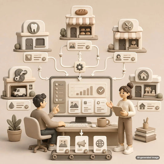 Automated content workflow helping agencies manage SEO publishing for multiple local business clients