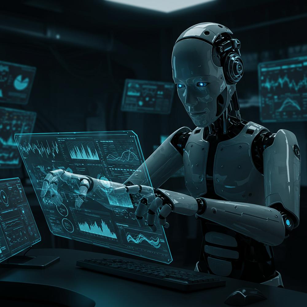 AI analyzing keywords for SEO optimization