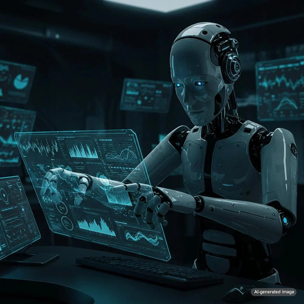 AI analyzing keywords for SEO optimization