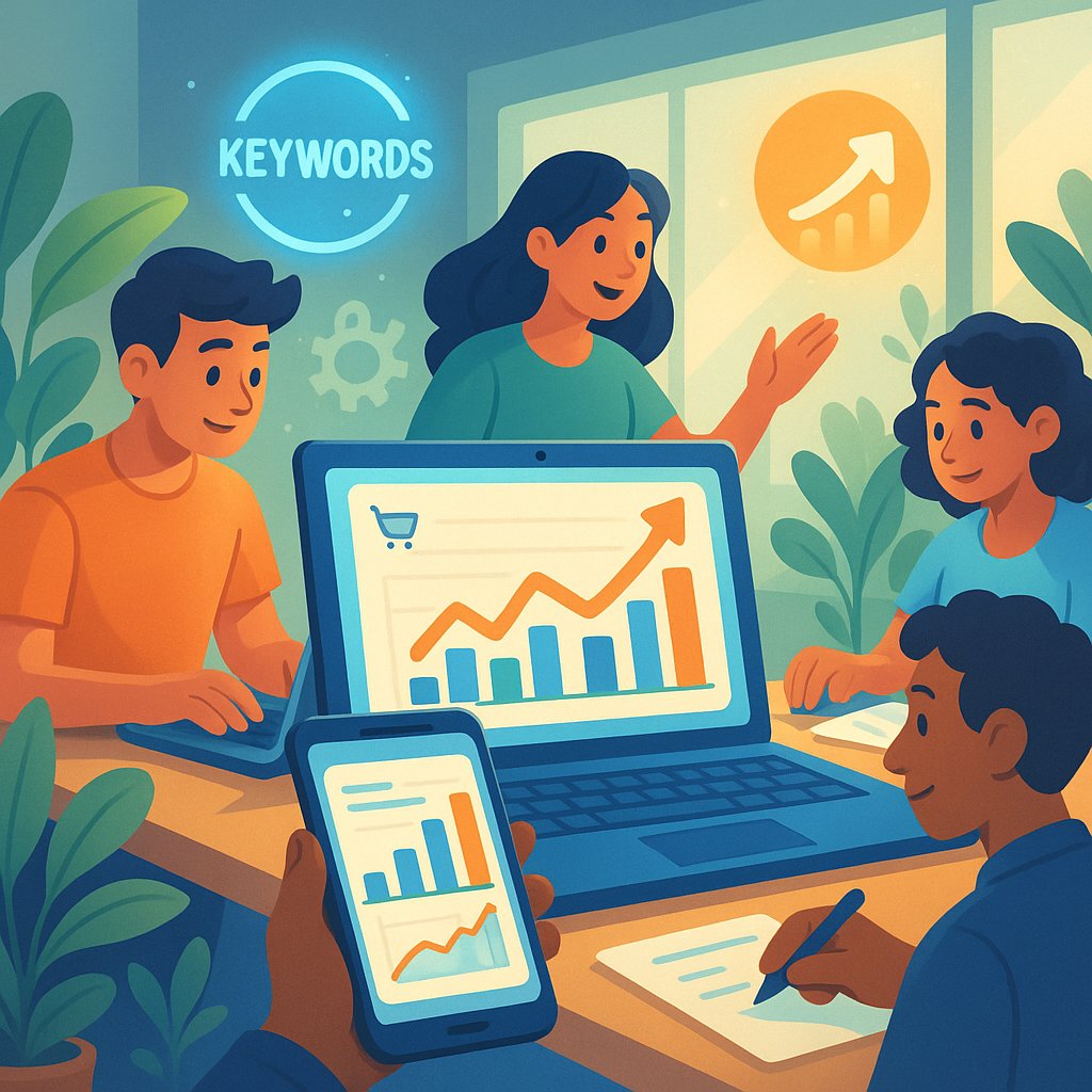 E-commerce site ranking higher in search results due to effective blogging strategy