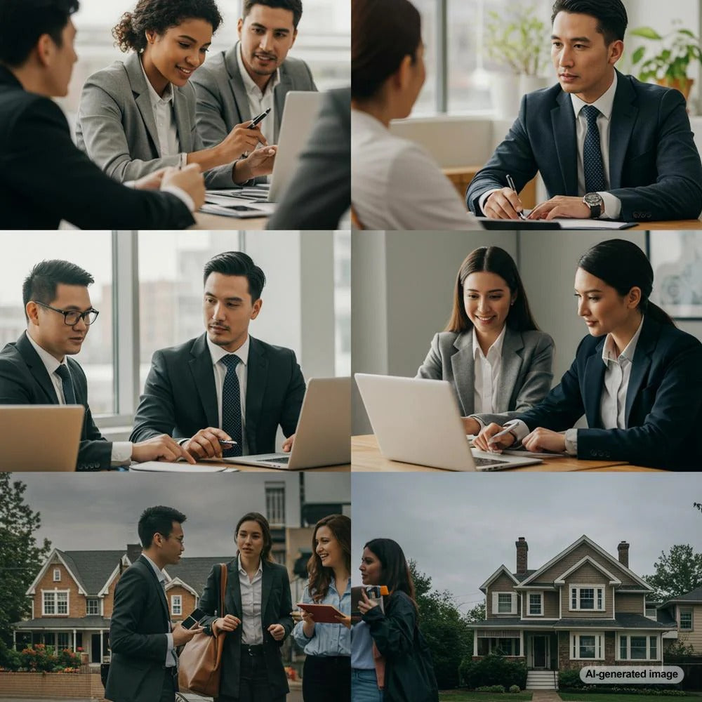 Real estate agent writing a blog to attract buyers and sellers