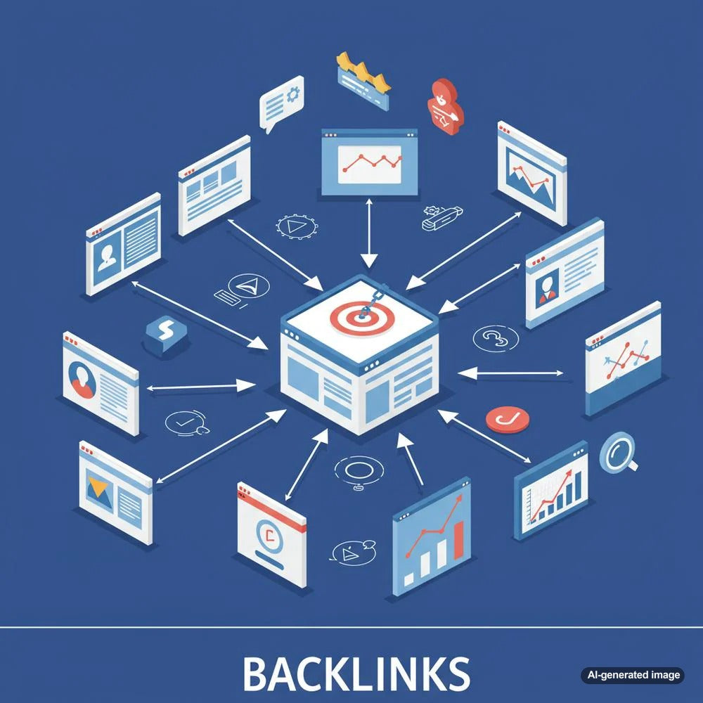Illustration depicting blogging strategies for eCommerce sites to earn high-quality backlinks