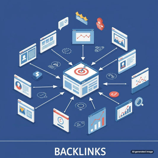 Illustration depicting blogging strategies for eCommerce sites to earn high-quality backlinks