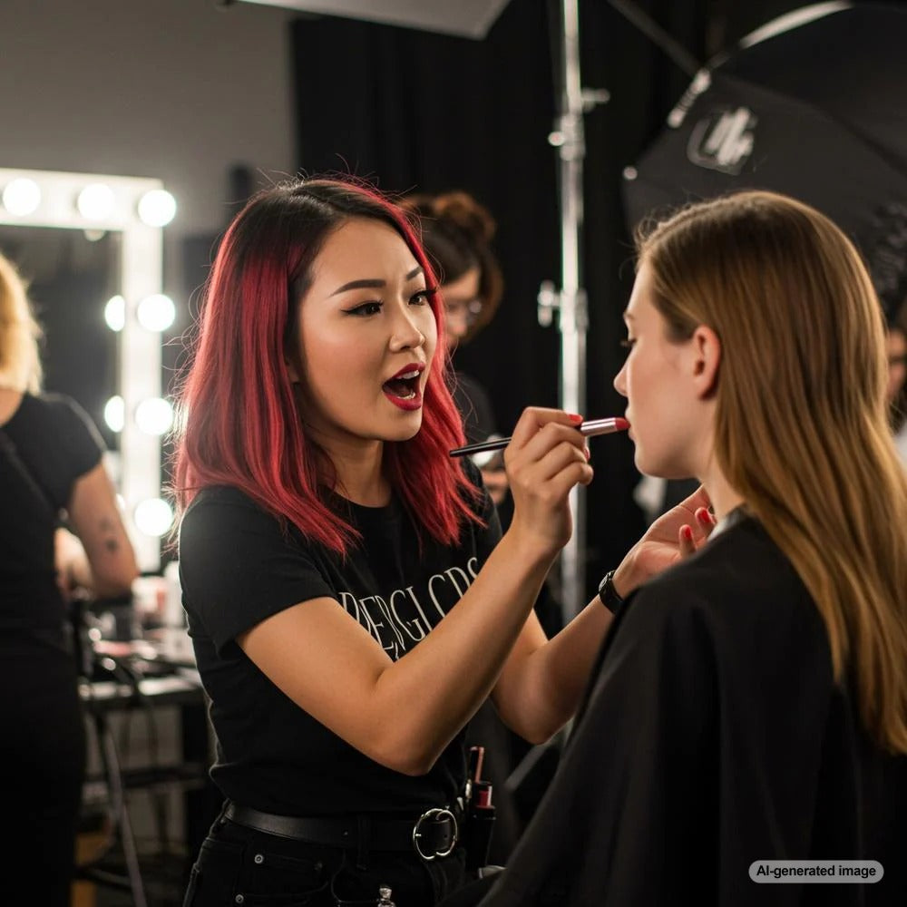 Makeup artist blogging to establish local beauty authority