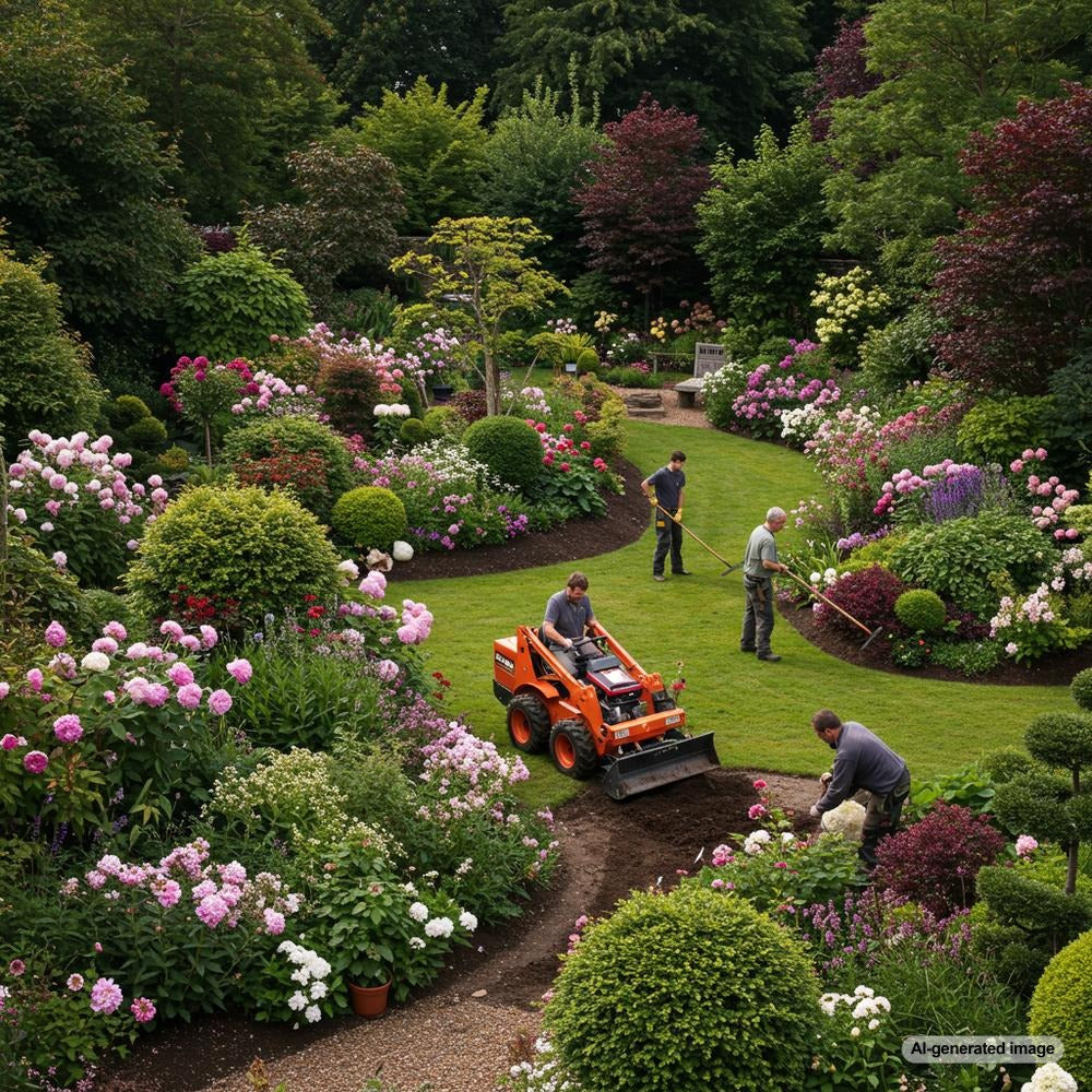 Landscaping business owner writing a blog to enhance local reach