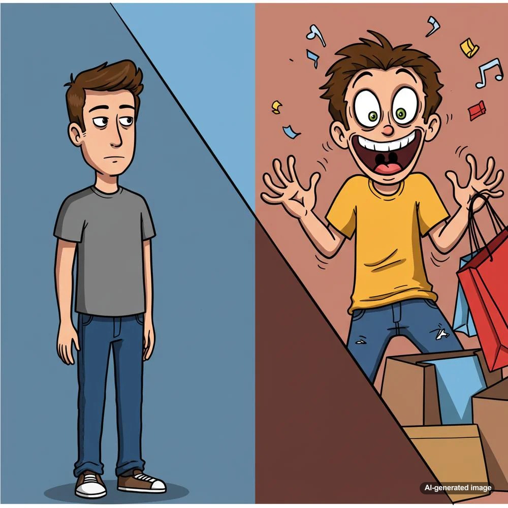 Illustration depicting the transformation of casual website visitors into loyal customers through engaging blog content