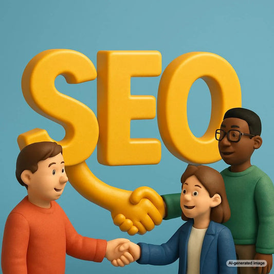 Illustration depicting SEO optimization process