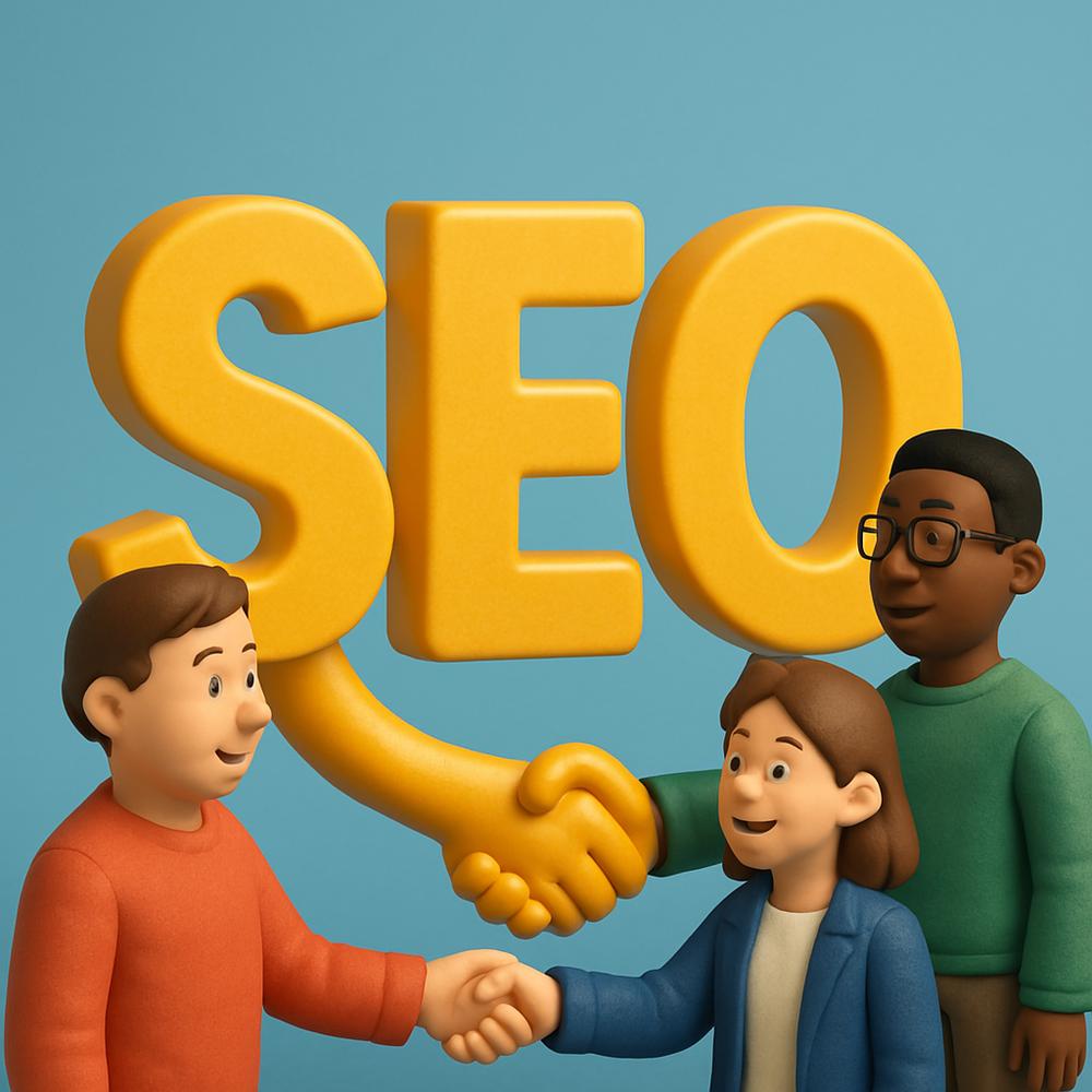Illustration depicting SEO optimization process