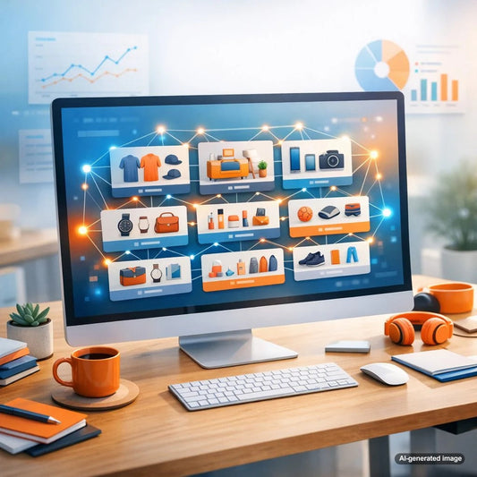 E-commerce site structure diagram showing categories, subcategories, and product hierarchy for SEO optimization