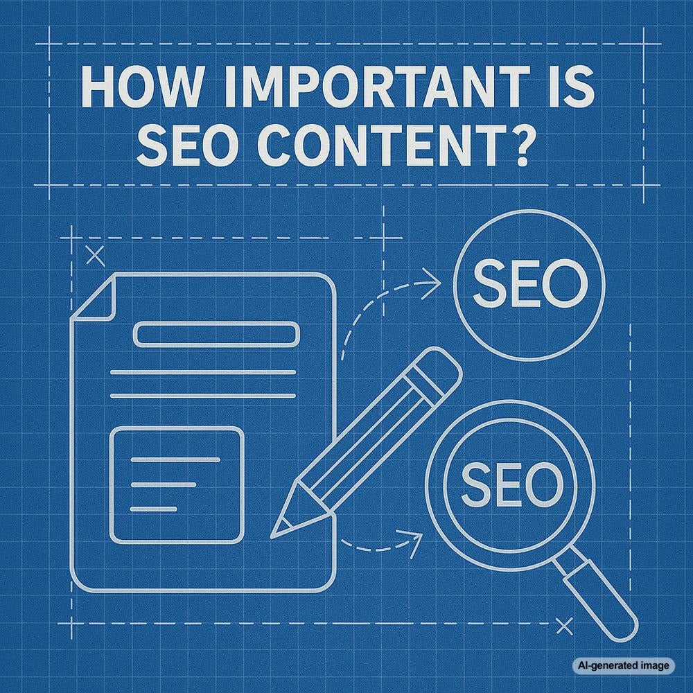 Illustration depicting the significance of SEO content in digital marketing