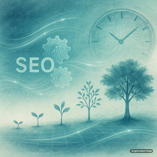 Timeline showing when SEO results appear for a website