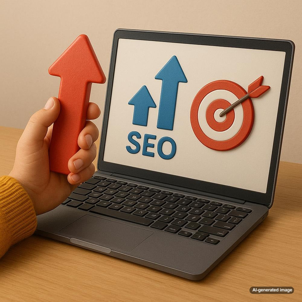 Illustration depicting the integration of SEO and CRO strategies