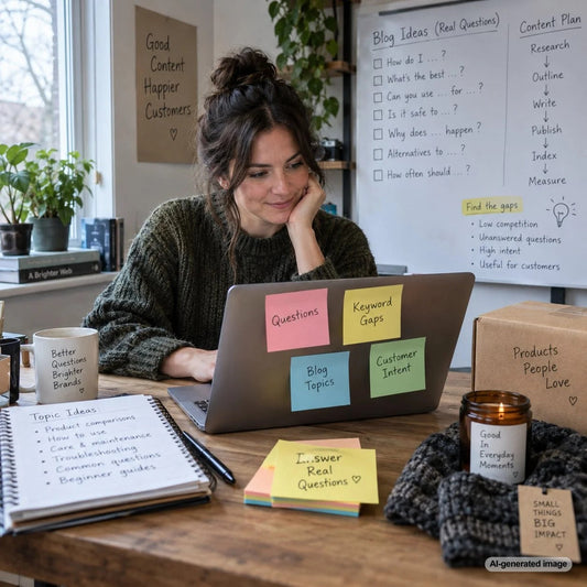 Building a blog content strategy around unanswered search questions and underserved SEO topics