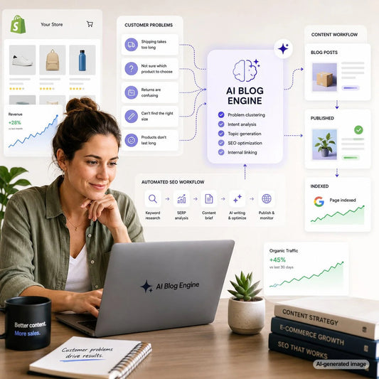 Business owner planning a customer problem focused blog strategy for stronger Google rankings