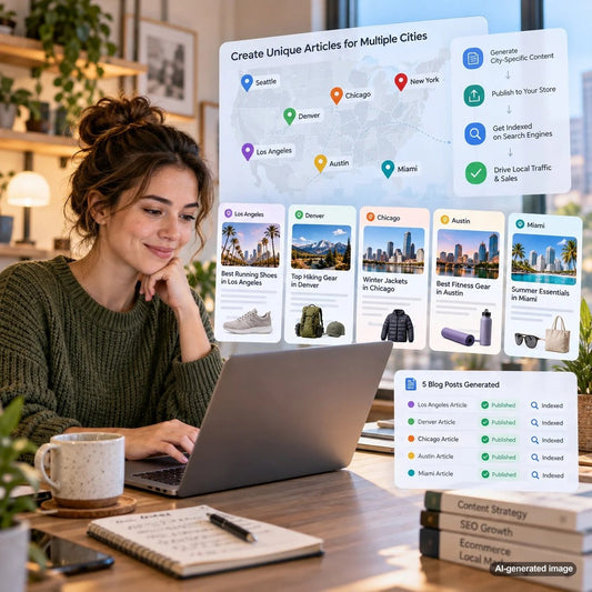 City-specific content planning strategy for creating unique local SEO articles without repetitive location pages