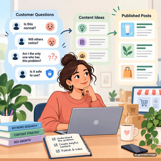 Content strategy planning around sensitive customer questions and private search concerns