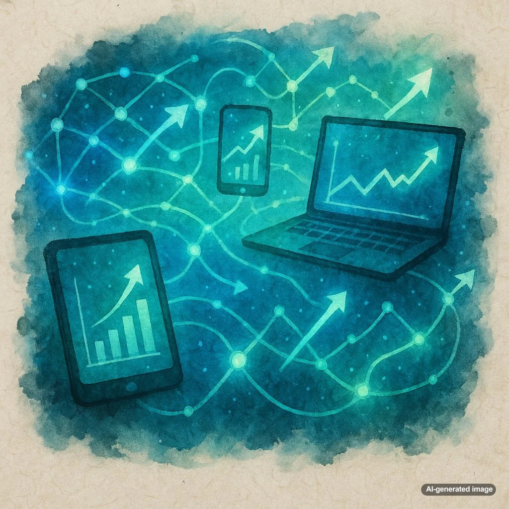 Illustration of high-quality backlinks connecting various blogs