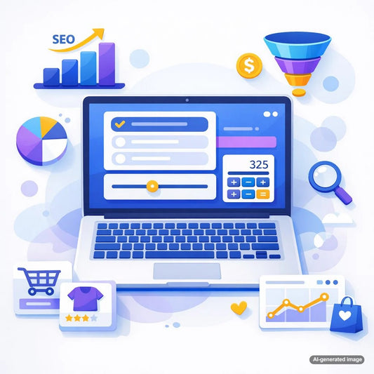 Interactive quiz and calculator content designed to target transactional and investigational SEO keywords for business growth