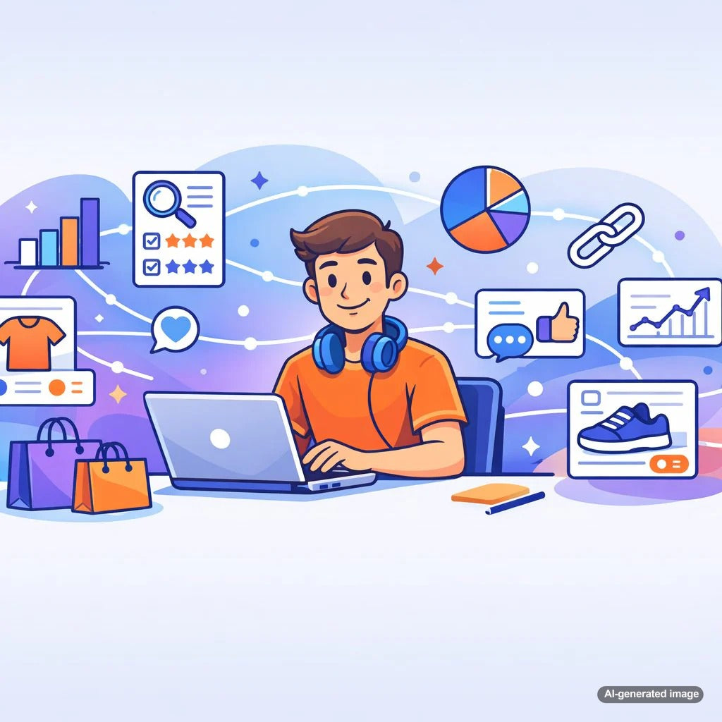 Illustration representing linkable assets, original research, and surveys that attract backlinks from publishers