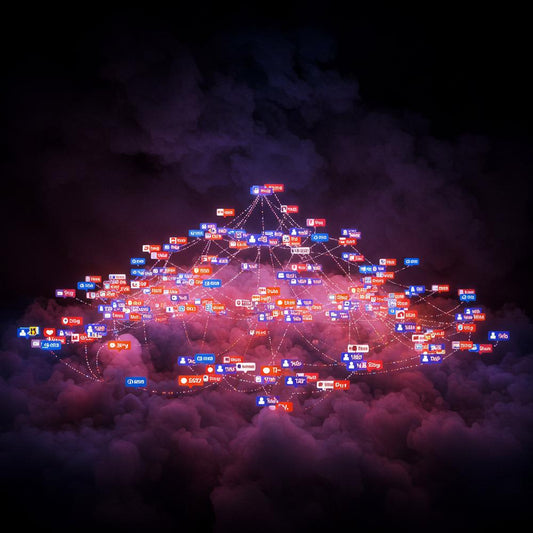 Illustration depicting the process of creating viral blog content