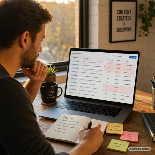 Content planning workflow for detecting similar blog titles before articles are written