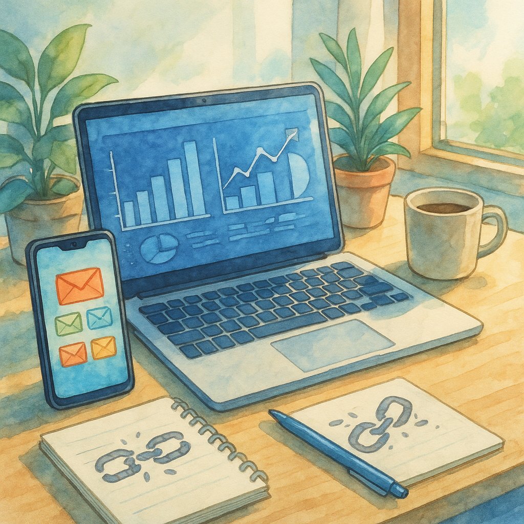 Image showcasing the concept of broken link building outreach campaign with email templates.