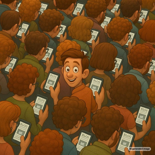 Illustration of a blog post achieving 1,000 daily views